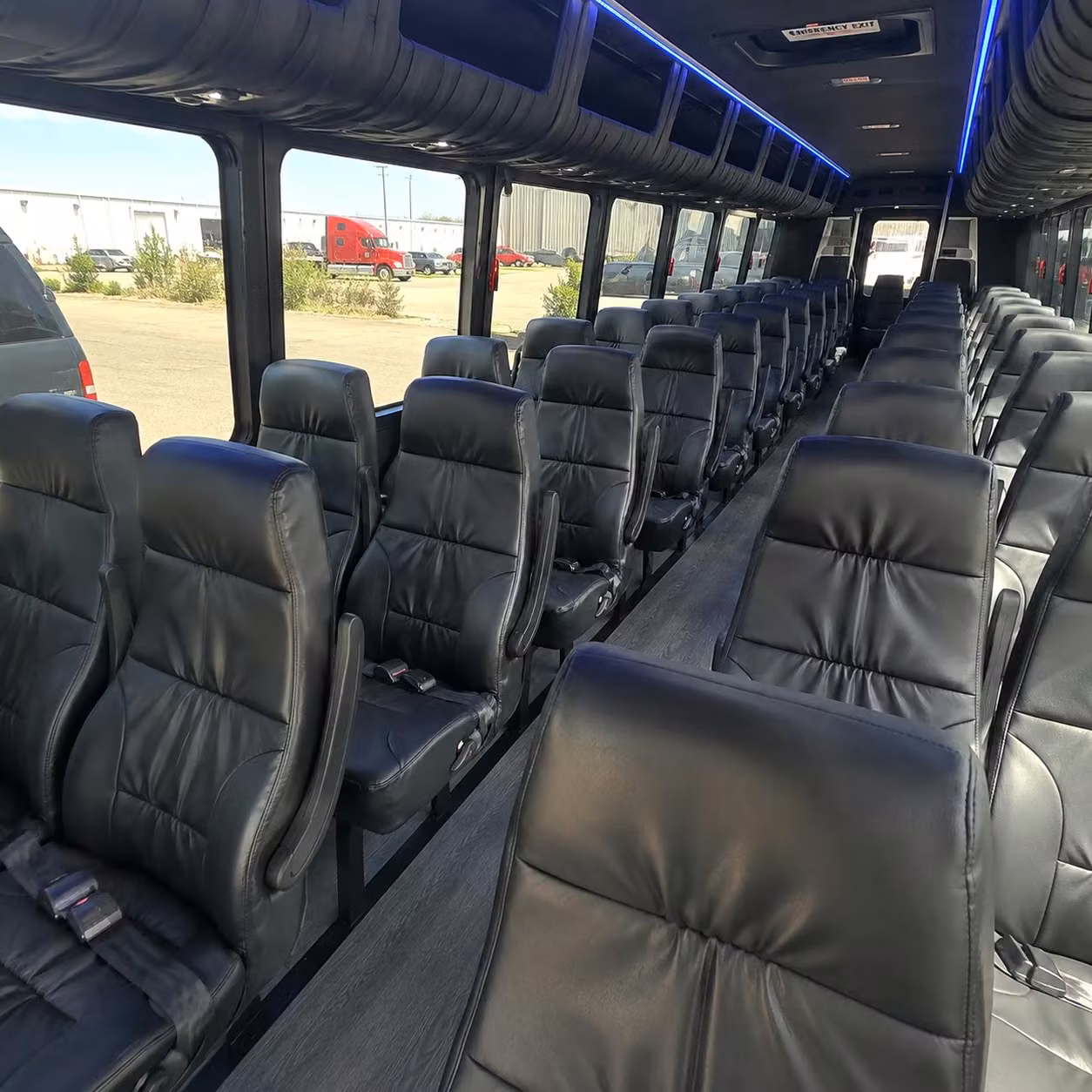 28 passenger minibus interior